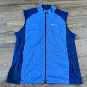 KJUS Byron Vest Full Zip Logo Windproof Lightweight Cordura Golf Mens Size 54/XL